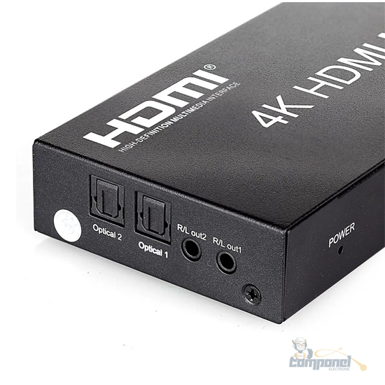 Switch HDMI 4x2 com Controle 2K, 4K, 3D e Full HD